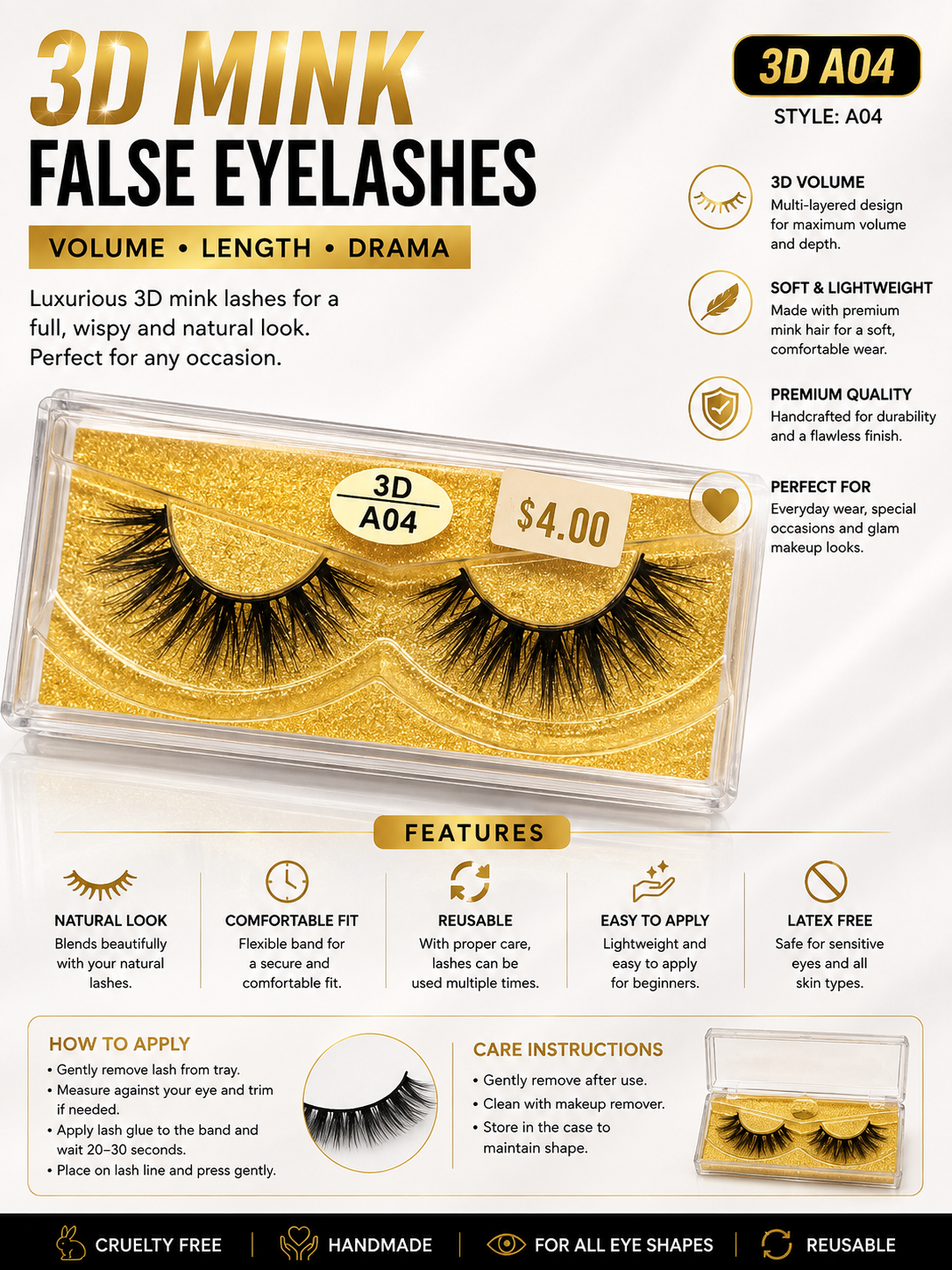 3D Mink lashes
